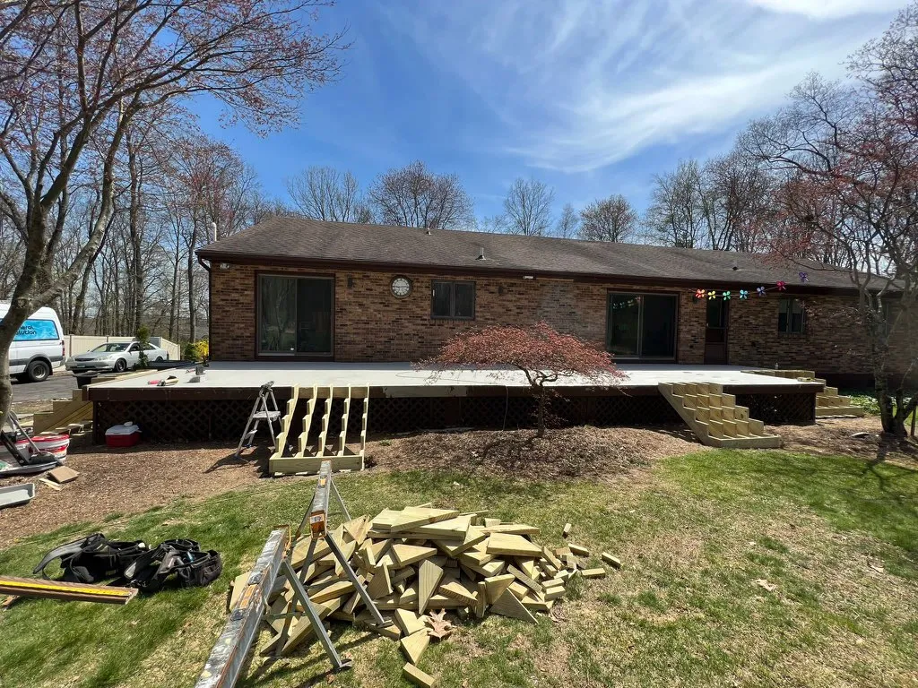Luxury Cumaru deck Deck remodeling Deck construction Back yard upgrade Vinyl deck Vinyl decking Composite decking deck builder near me deck contractors near me PT deck with wire rails