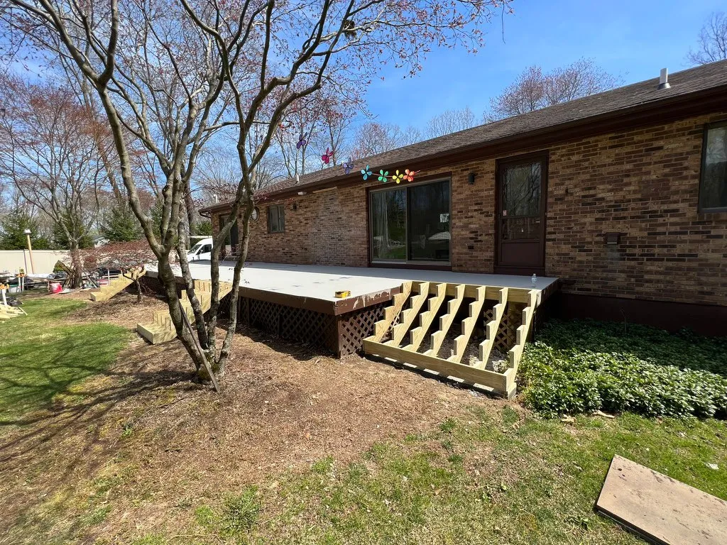 Luxury Cumaru deck Deck remodeling Deck construction Back yard upgrade Vinyl deck Vinyl decking Composite decking deck builder near me deck contractors near me PT deck with wire rails