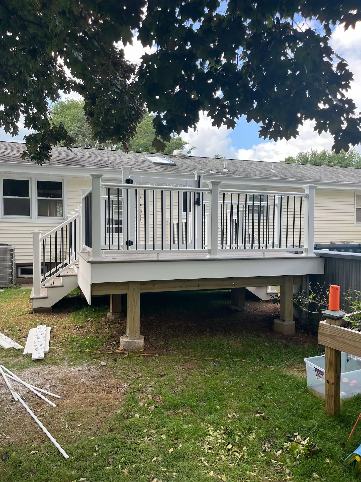 Low maintenance pool deck Deck remodeling Deck construction Back yard upgrade Vinyl deck Vinyl decking Composite decking deck builder near me deck contractors near me Low maintenance deck