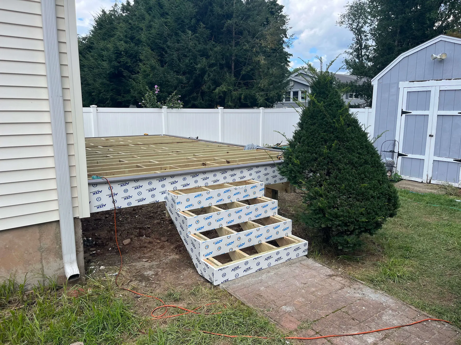Low maintenance pool deck Deck remodeling Deck construction Back yard upgrade Vinyl deck Vinyl decking Composite decking deck builder near me deck contractors near me Low maintenance deck
