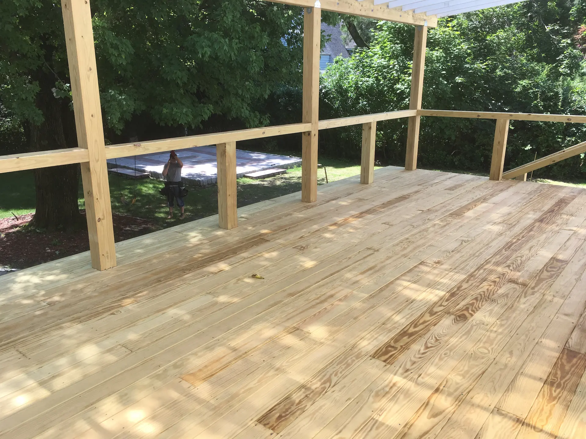 Deck remodeling Deck construction Back yard upgrade Vinyl deck Vinyl decking Composite decking deck builder near me deck contractors near me PT deck with wire rails