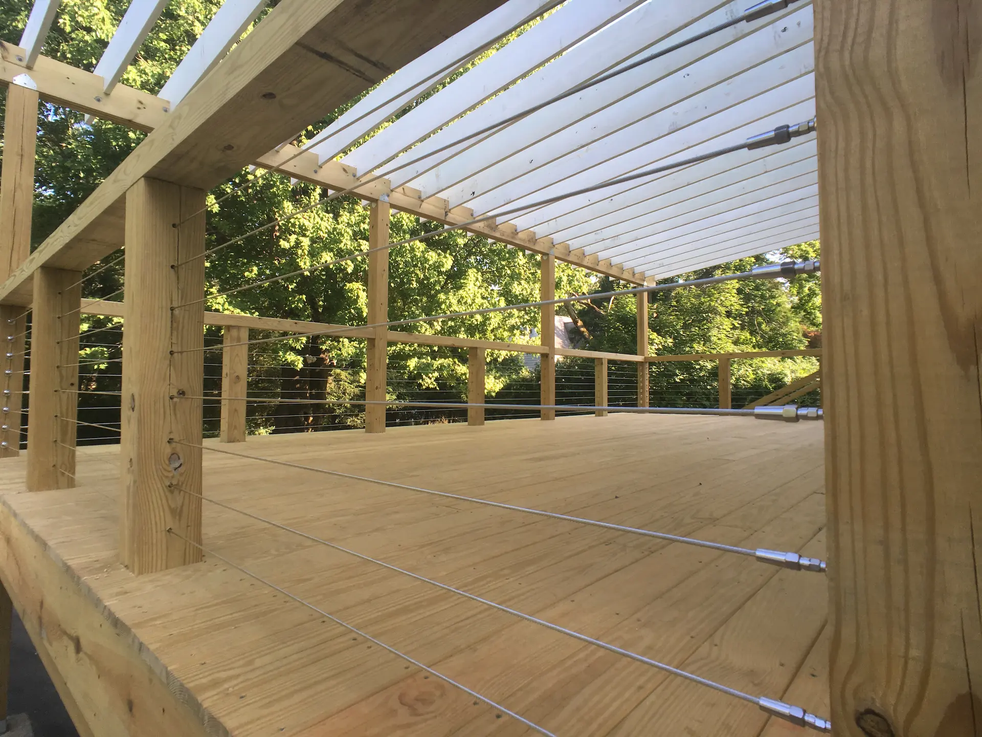Deck remodeling Deck construction Back yard upgrade Vinyl deck Vinyl decking Composite decking deck builder near me deck contractors near me PT deck with wire rails