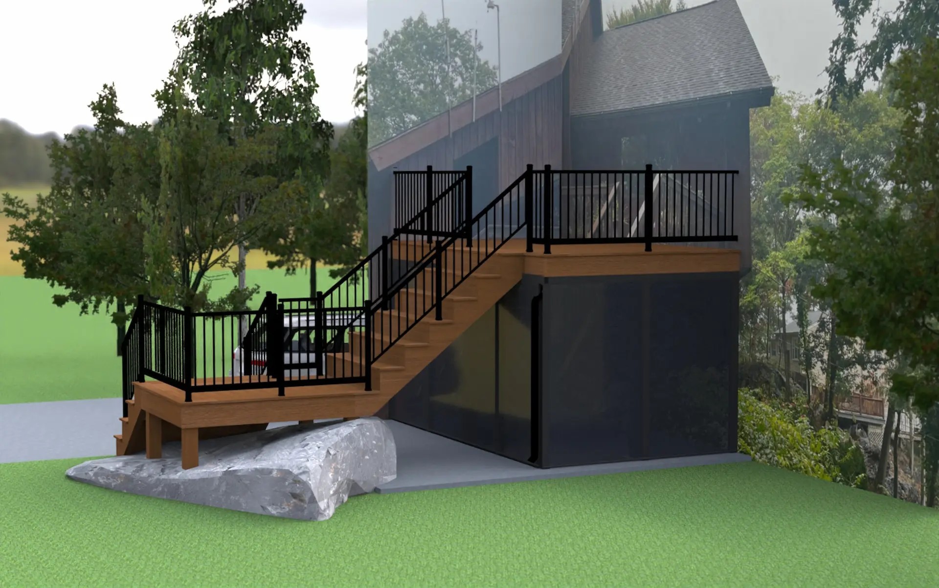 Roof top deck on pedestals Deck remodeling Deck construction Back yard upgrade Vinyl deck Vinyl decking Composite decking deck builder near me deck contractors near me Low maintenance deck