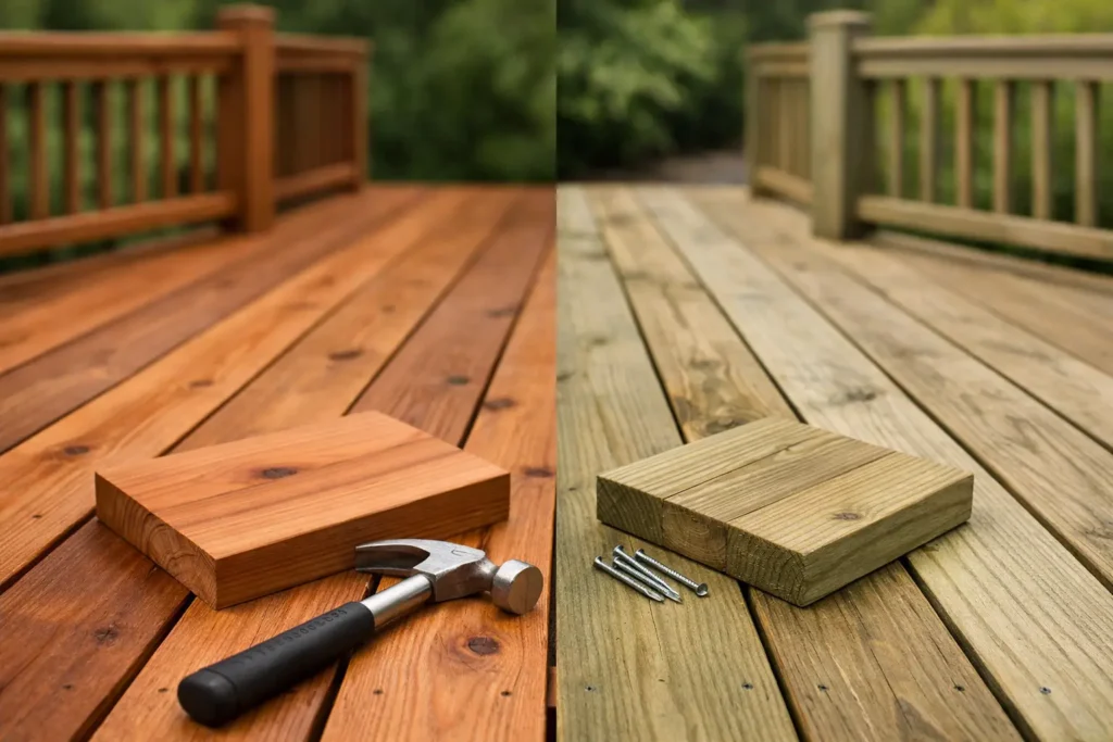 Cedar vs Pressure Treated for Decks
