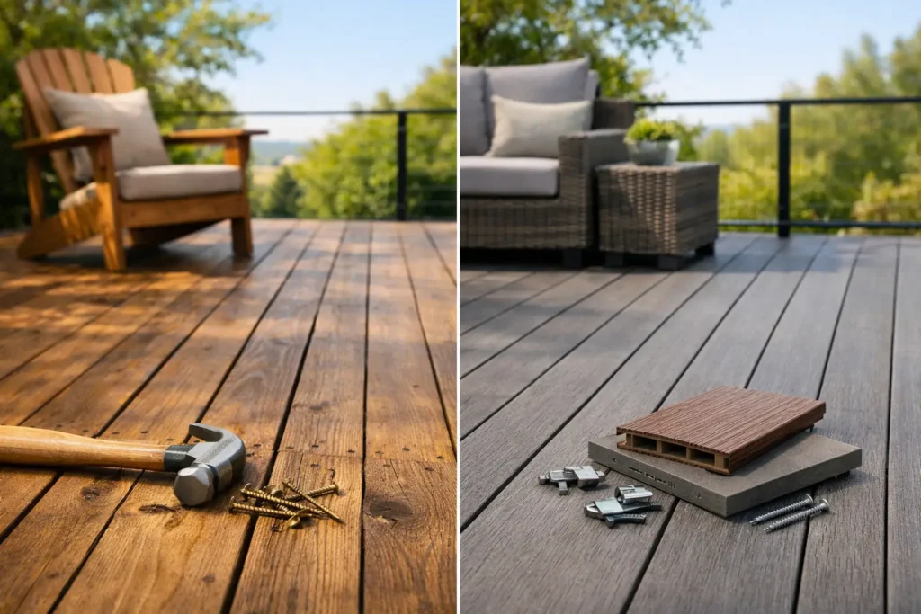 Wood vs Composite Deck: What Pays Off?
