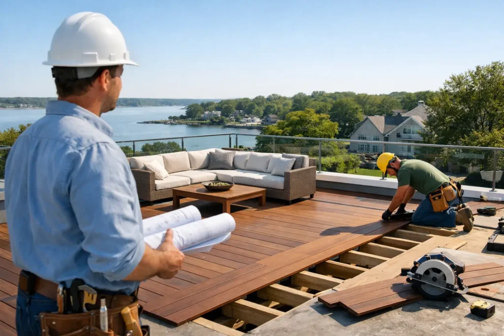 Choosing a Rooftop Deck Contractor in Greenwich