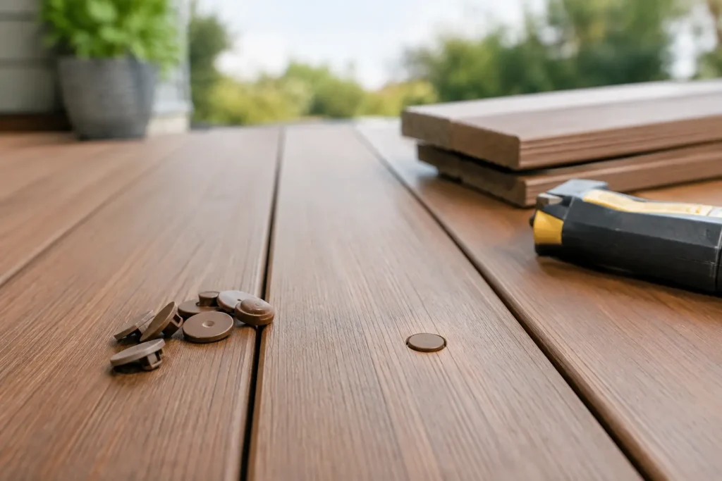 Hide Deck Fasteners for a Cleaner Deck Finish