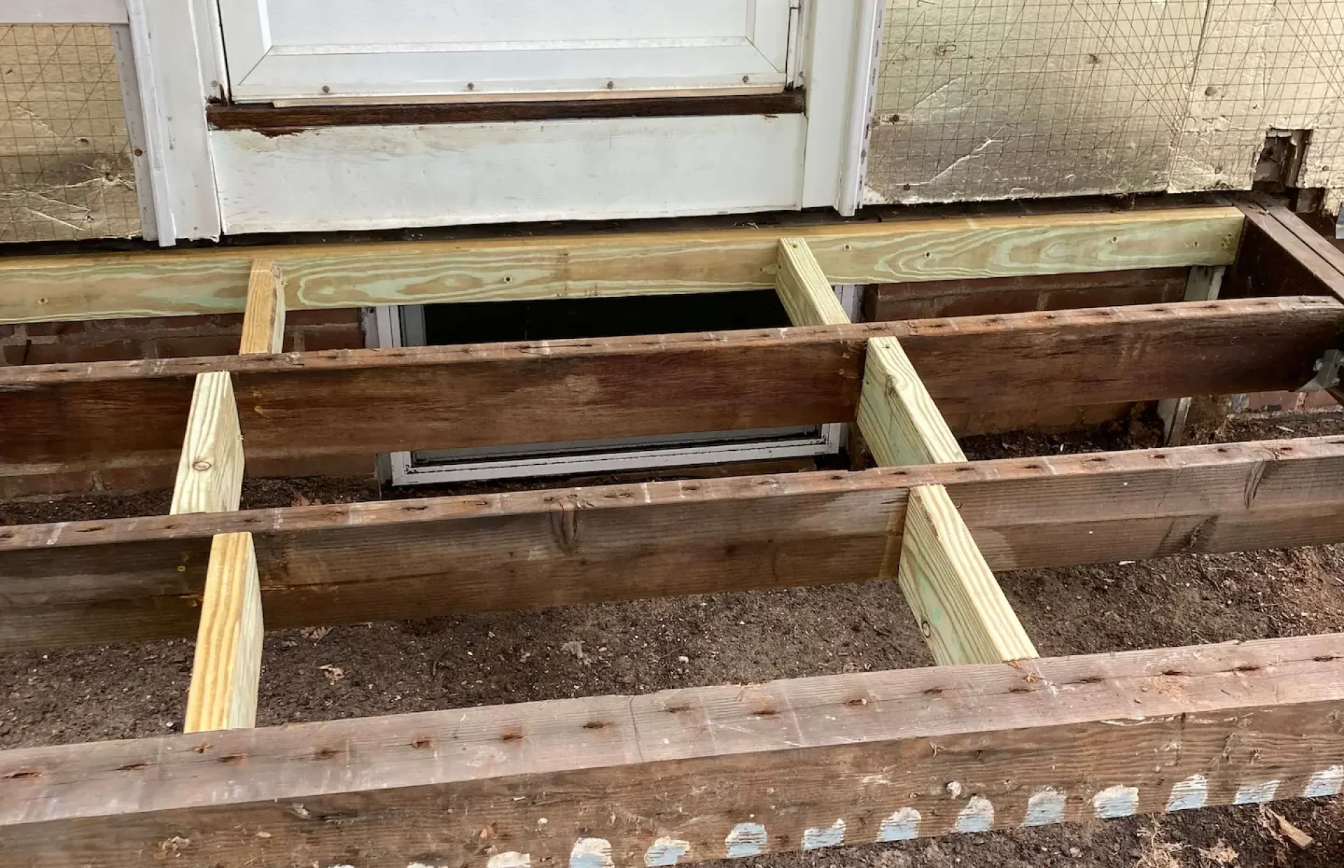 Deck remodeling Deck construction Back yard upgrade Vinyl deck Vinyl decking Composite decking deck builder near me deck contractors near me Trex porch with PVC skirting