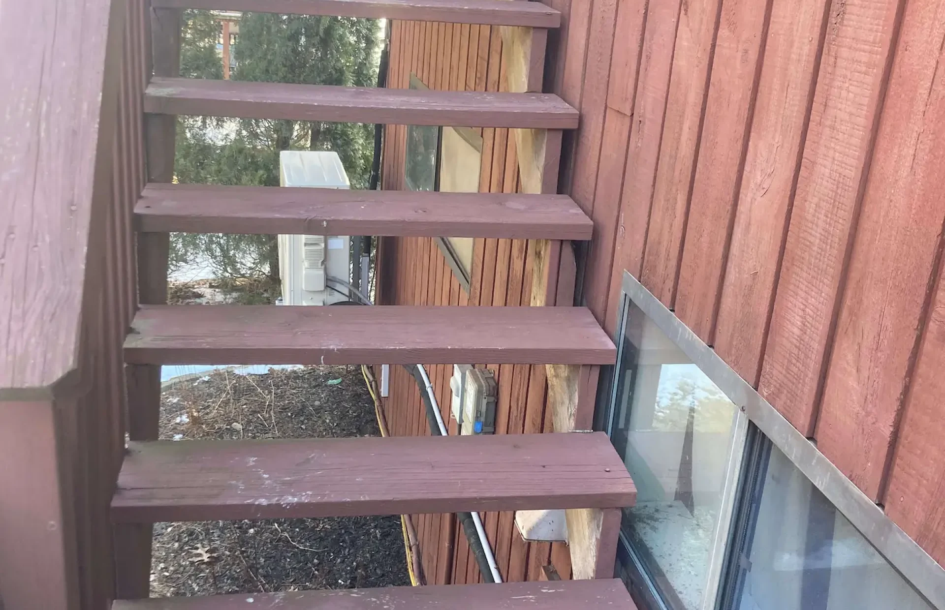 Trex deck aluminum railings Deck remodeling Deck construction Back yard upgrade Vinyl deck Vinyl decking Composite decking deck builder near me deck contractors near me Low maintenance deck