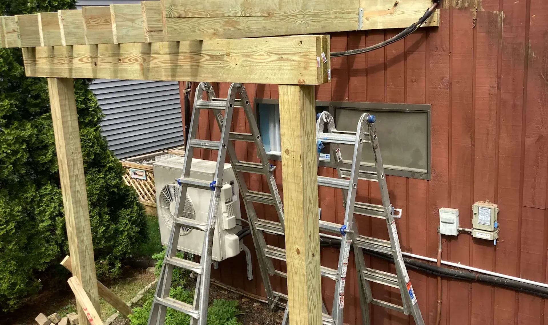 Trex deck aluminum railings Deck remodeling Deck construction Back yard upgrade Vinyl deck Vinyl decking Composite decking deck builder near me deck contractors near me Low maintenance deck